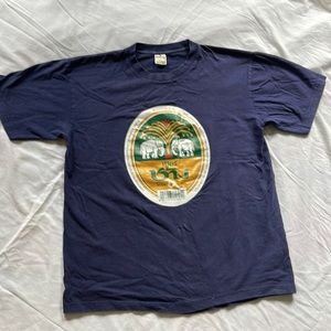 Vintage thai Beer Chang t-shirt size medium blue